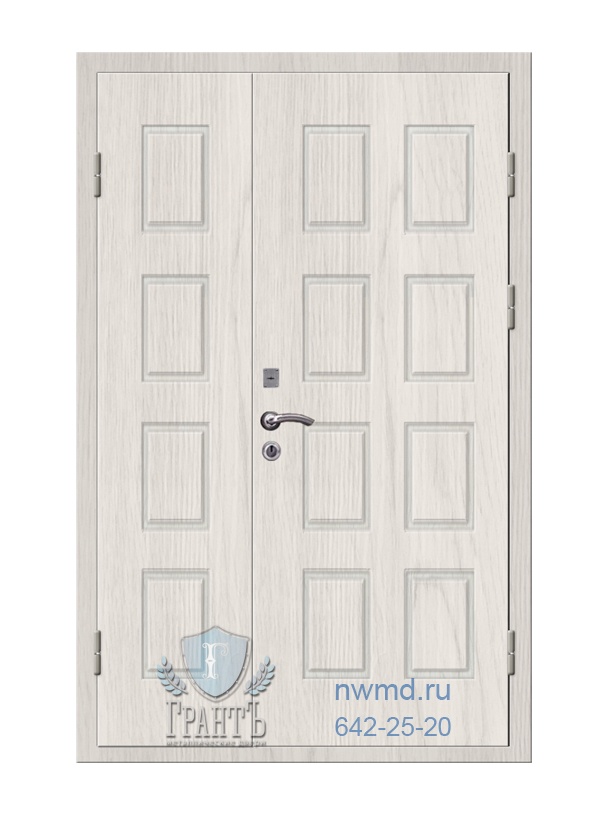 Входная двухстворчатая дверь металлическая - 03-35