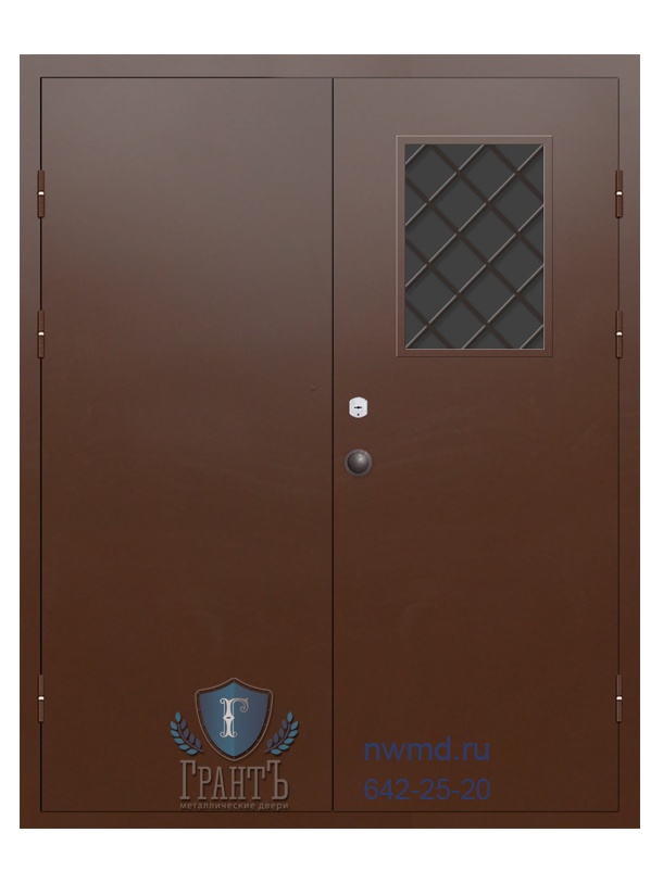 Входная техническая металлическая дверь - 04-58