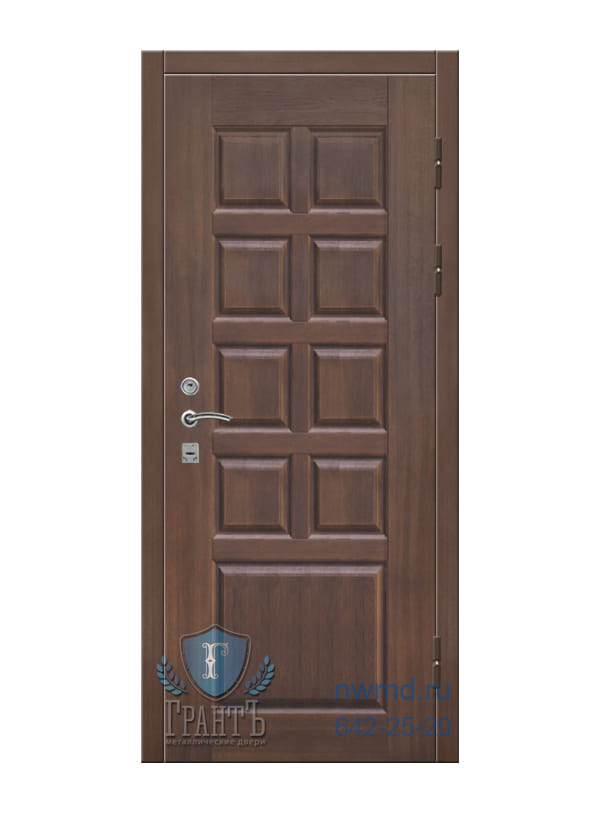 Металлическая дверь с отделкой массив натурального дерева - 10-88