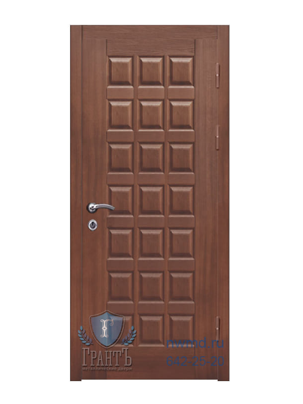Металлическая дверь с отделкой массив натурального дерева - 10-79