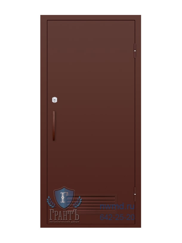 Входная металлическая дверь в котельную - 03-75